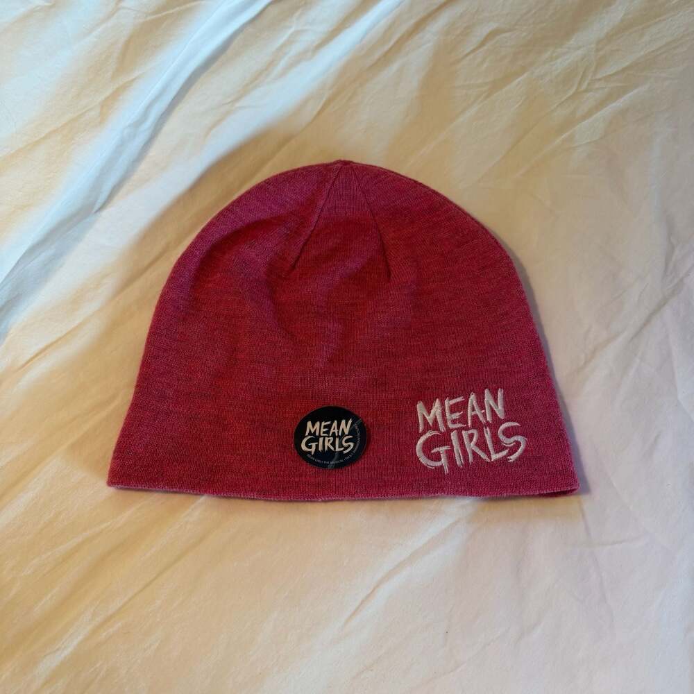 Mean Girls The Musical Embroidered Pink Beanie Hat Wednesdays We Wear Pink NWT